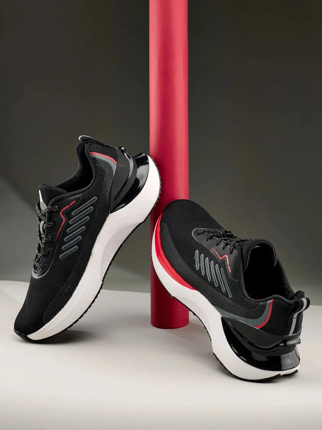 PEARSON Black Men's Running Shoes